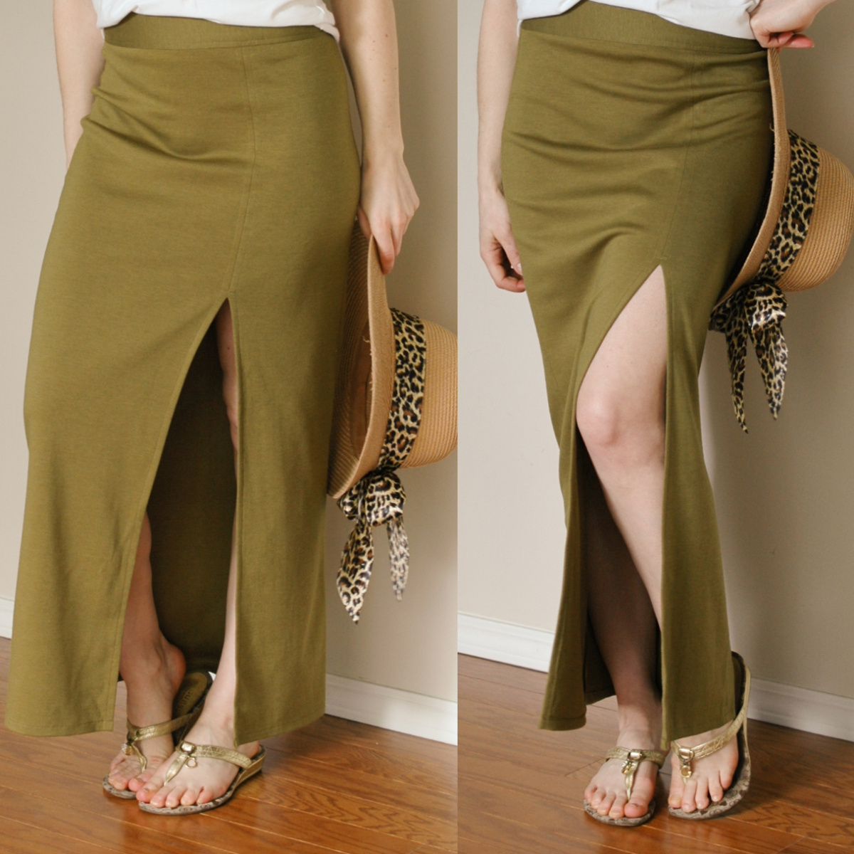 Easy DIY: Side-slit maxi skirt