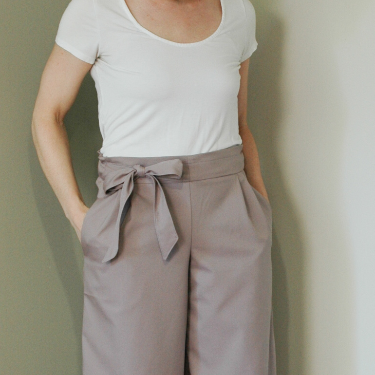 DIY Bow Culottes