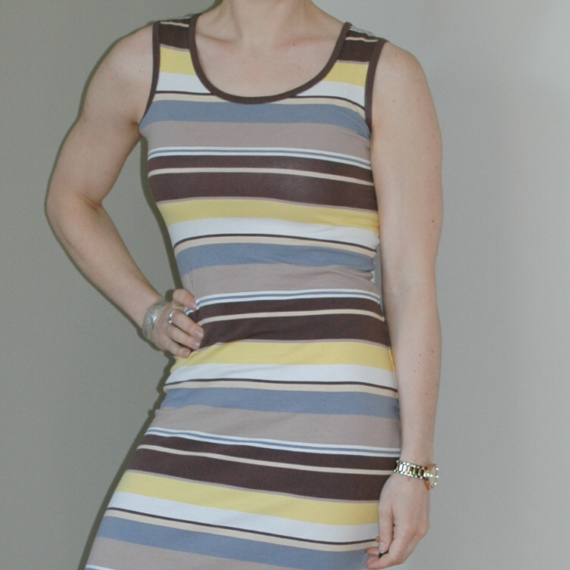 DIY Striped Midi Knit Dress