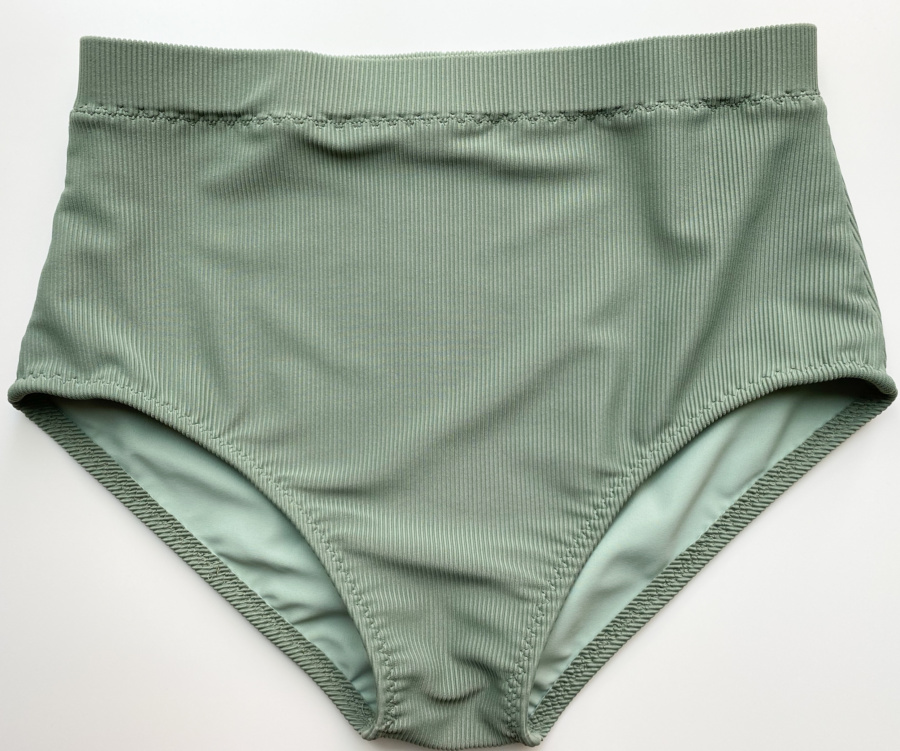 Vernazza swim suit bottoms in ribbed tricot, flat lay